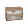 Wall Hung Vanity Cabinet 2 Drawer 750mm French Oak