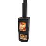 Masport Akaroa Mk II Wood Fire with Wood Stacker Max Average Output 9.4 kW Metallic Black VHT