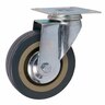 Rubber Swivel Castor 100mm Grey