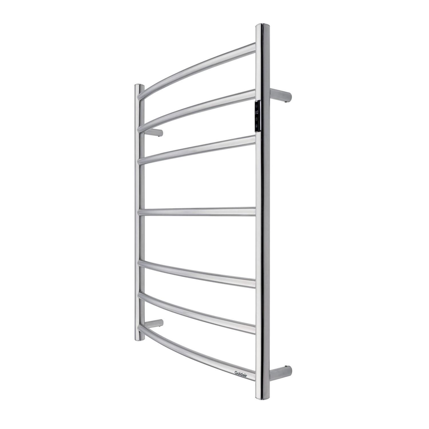 7 Bar Heated Towel Rail Chrome