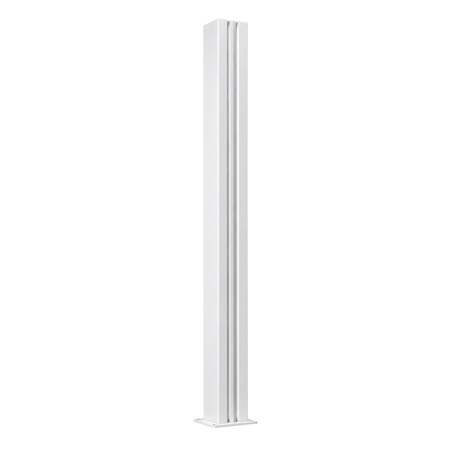Valla Series 100mm Flanged Fence Post H:2000mm x W:100mm x D:100mm White