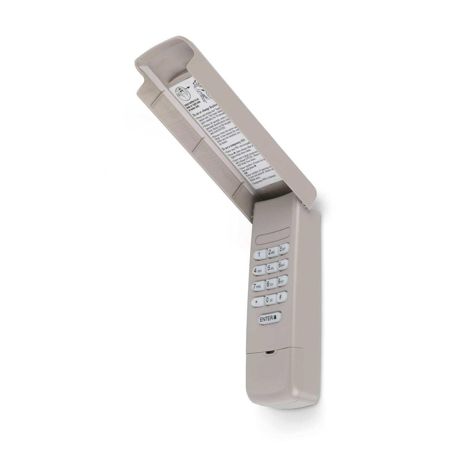 Wireless Keypad For Garage Door Opener  Grey