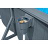 Oval Swimming Pool 5M 3.66 - 1.22M Dark Grey