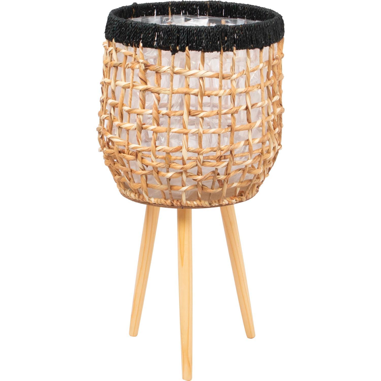 Woven Indoor Pot On Stand