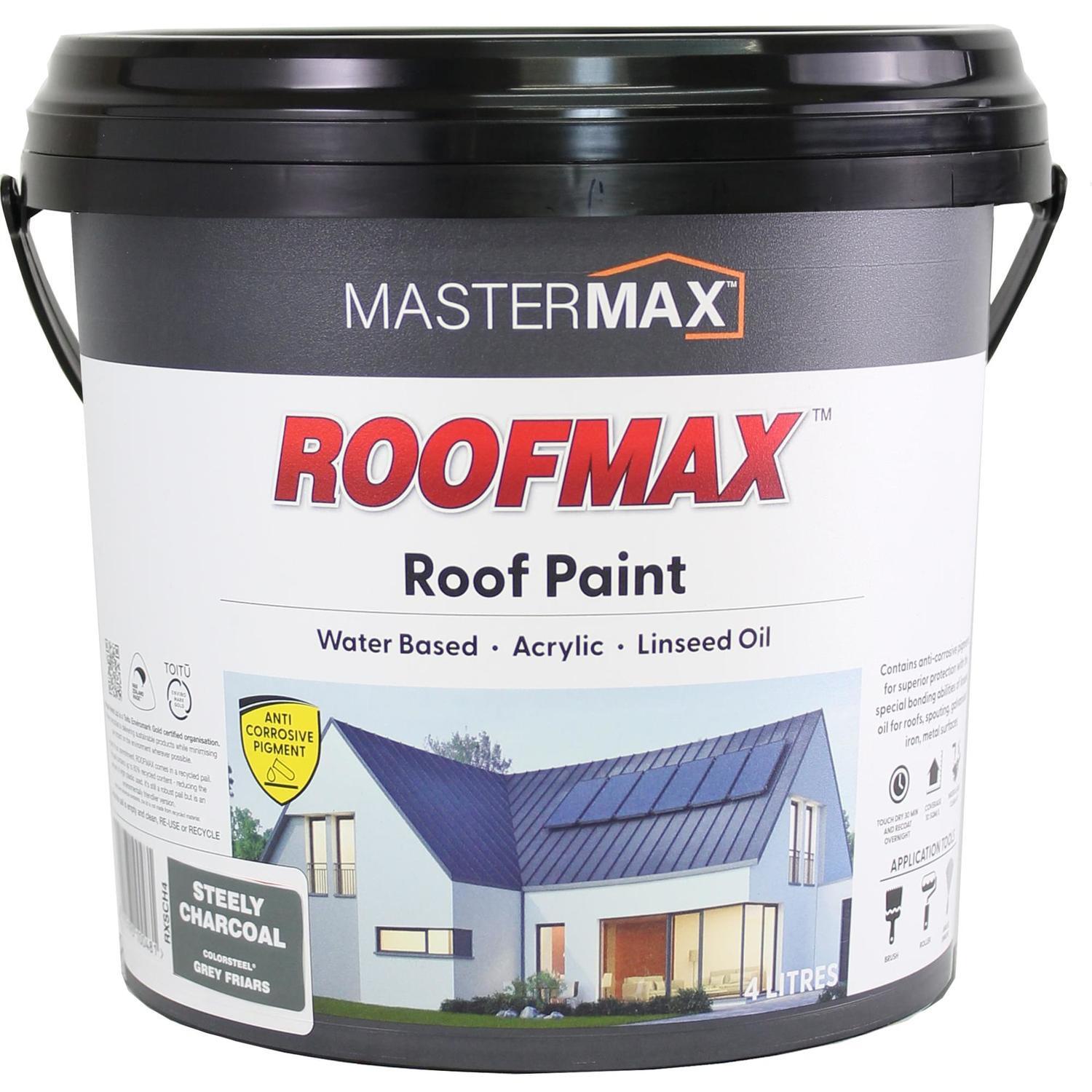 Roof Paint Anti Corrosive and Linseed Oil 4L Steely Charcoal