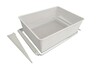Wire Wardrobe Mesh Basket Drawer Deep H: 190 mm, W: 530 mm, D: 410mm