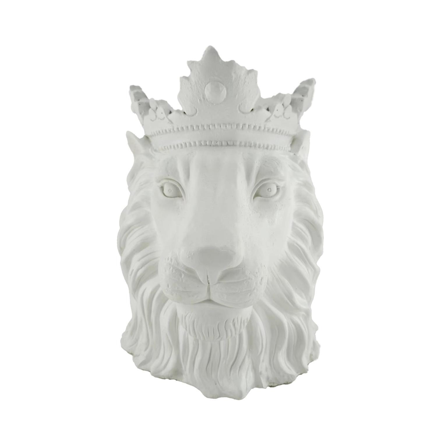 Crowned Lion Planter Garden Décor
