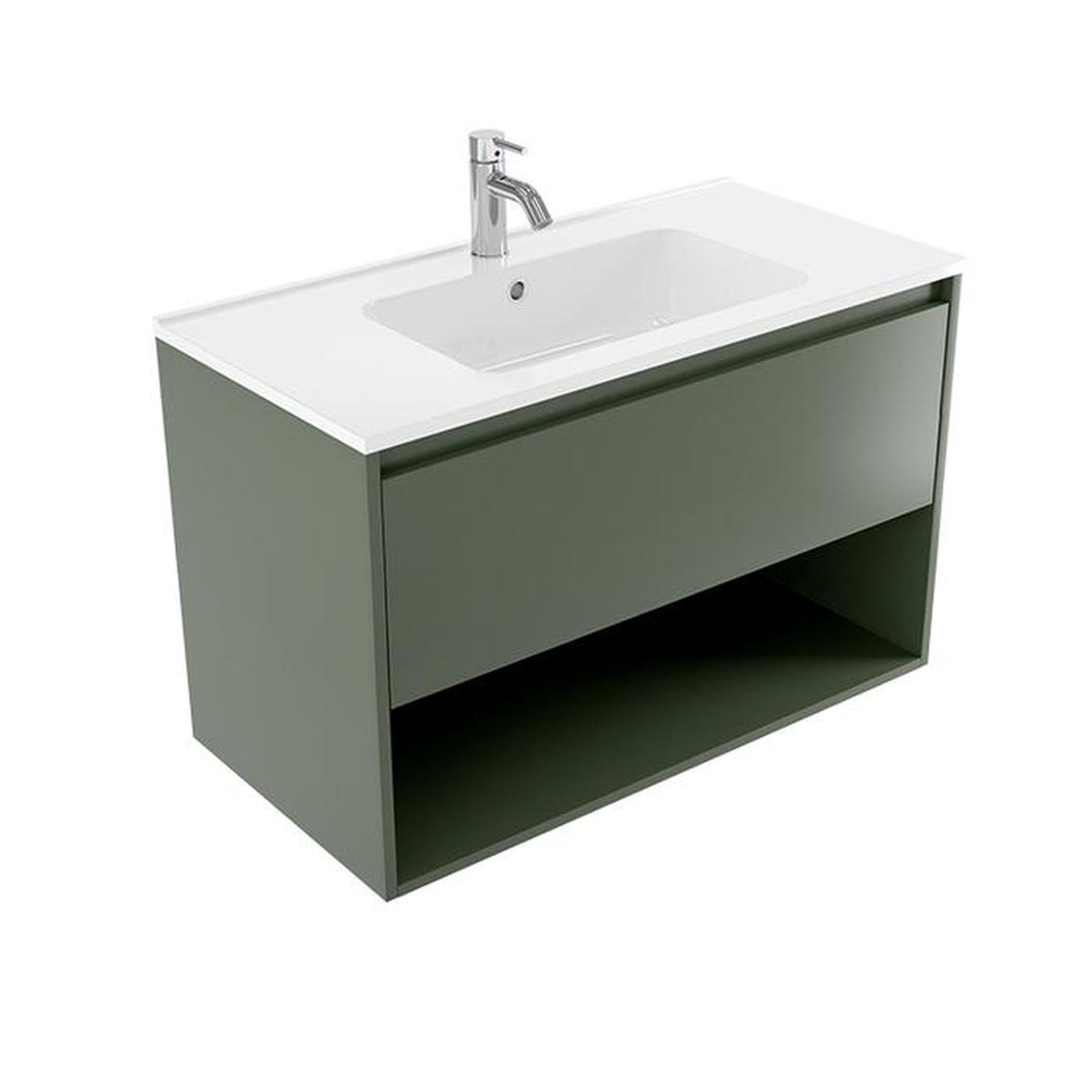 Wall Vanity 900mm Green