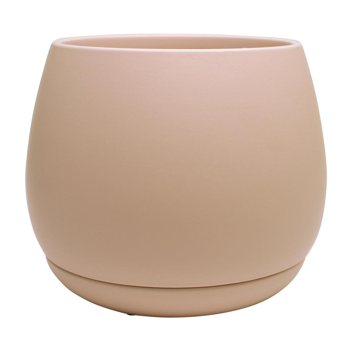 Indoor Addie Pot and Saucer 9cm Blush