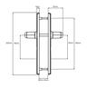 Entrance lock hinged 2-Point Black