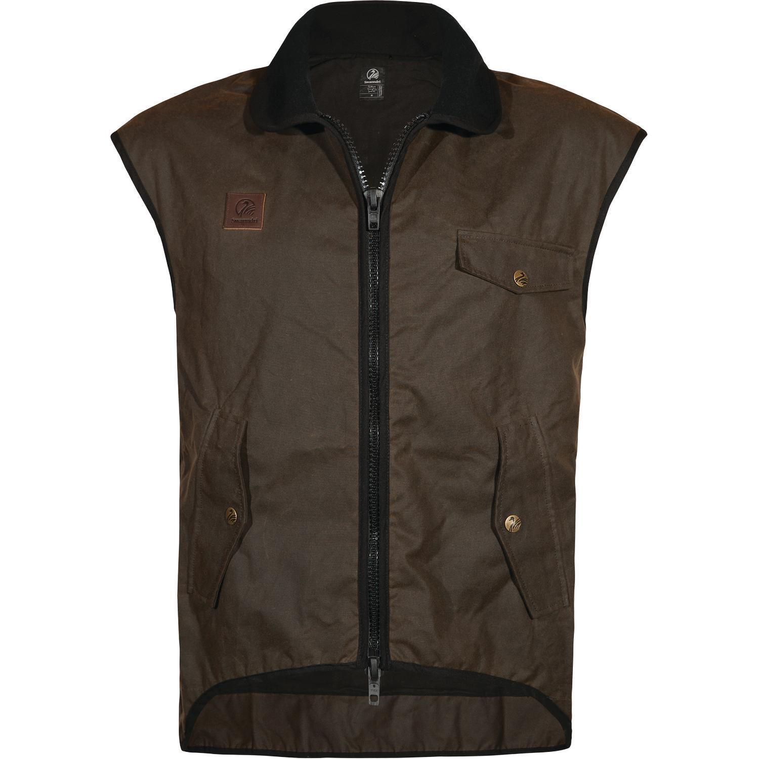 Men's Levels Oilskin Vest with Cotton Lining