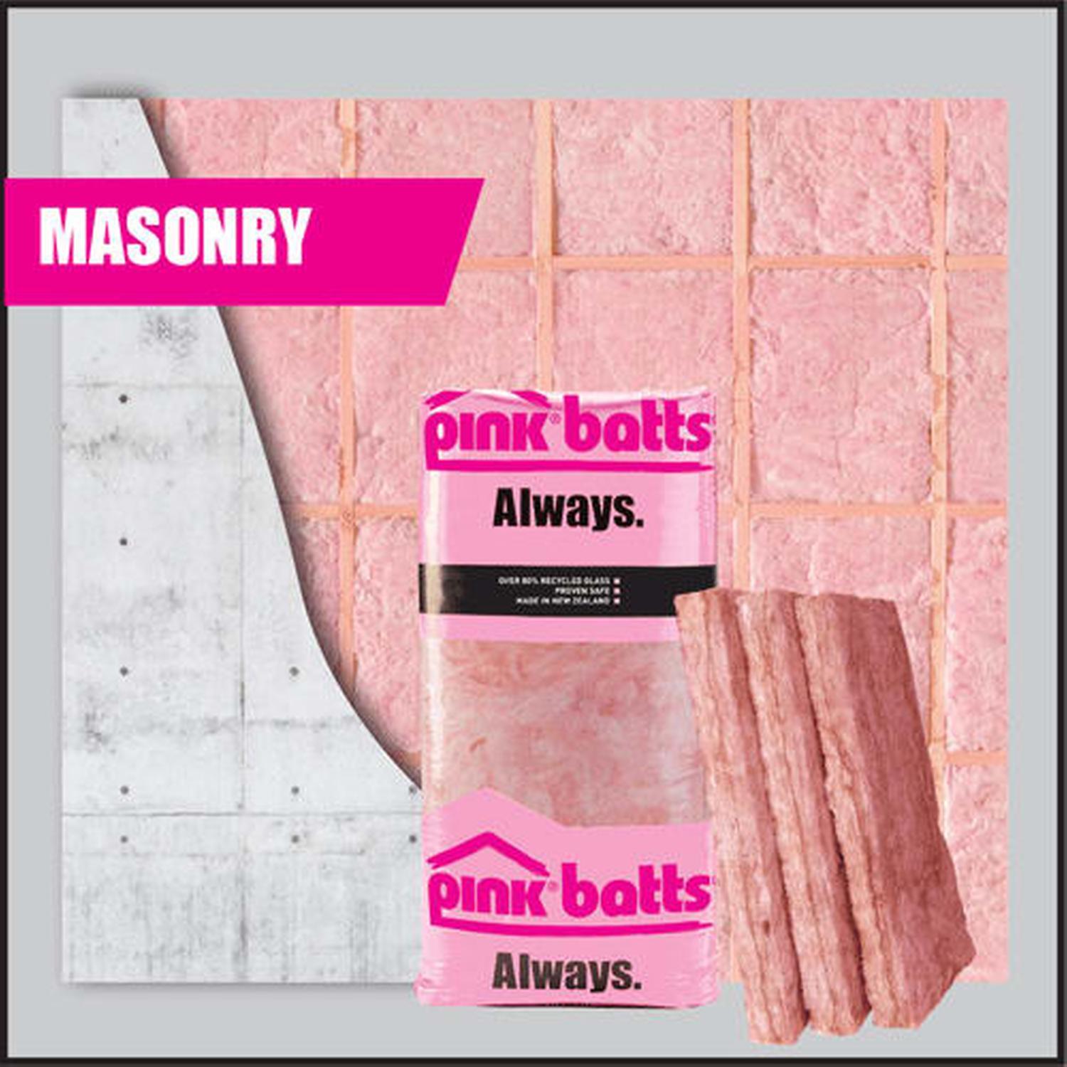 Masonry Wall 1220 x 580mm  Pink