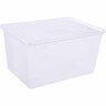Storage Box with Lid 53 litre Clear