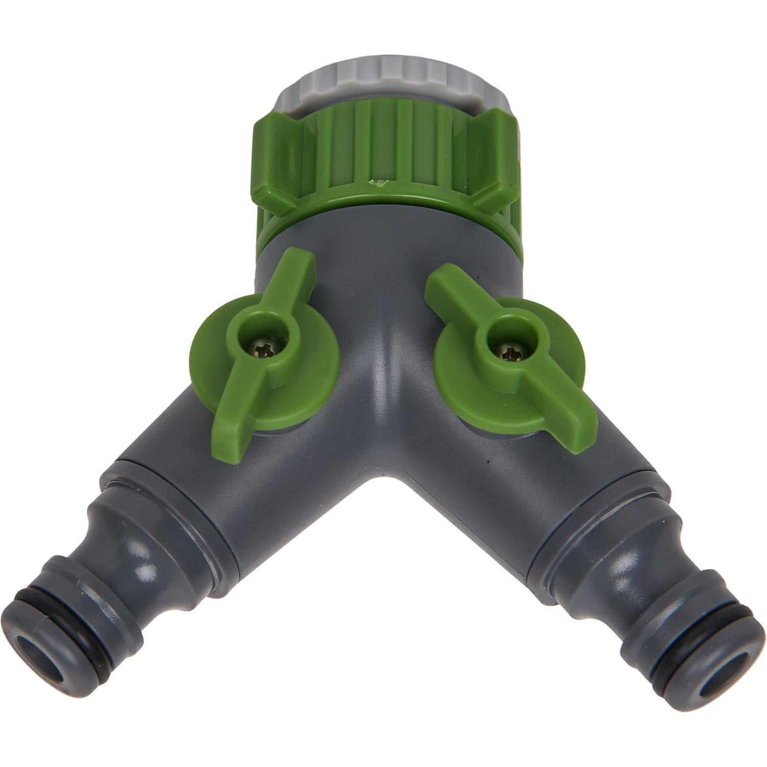 2-Way Tap Adaptor with Shut-Off Valves