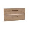 Wall Hung Vanity Cabinet Drawer Front Set 900mm French Oak