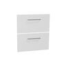 Floor Standing Vanity Cabinet Drawer Front Set 600mm Arctic Ice