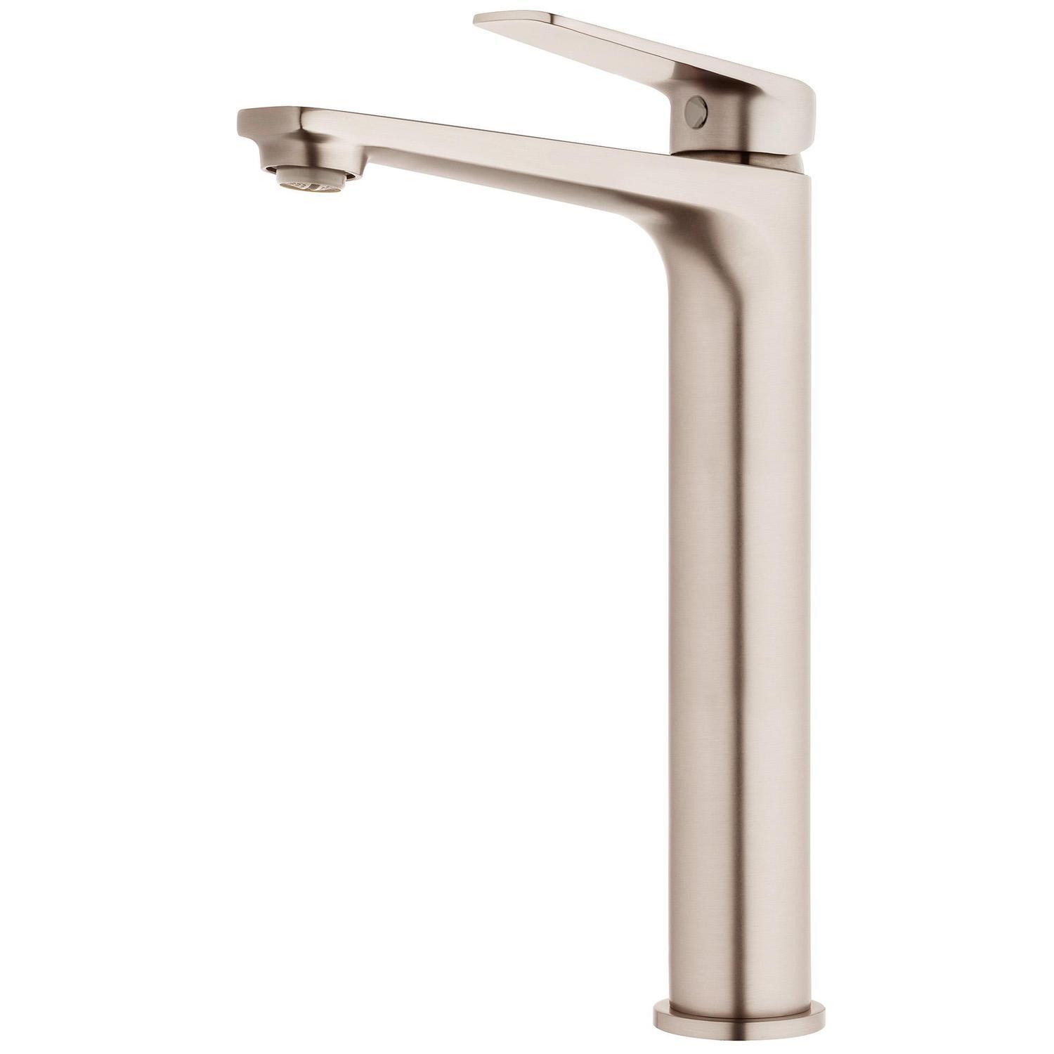 High Rise Basin Mixer  Brushed Nickel (PVD)