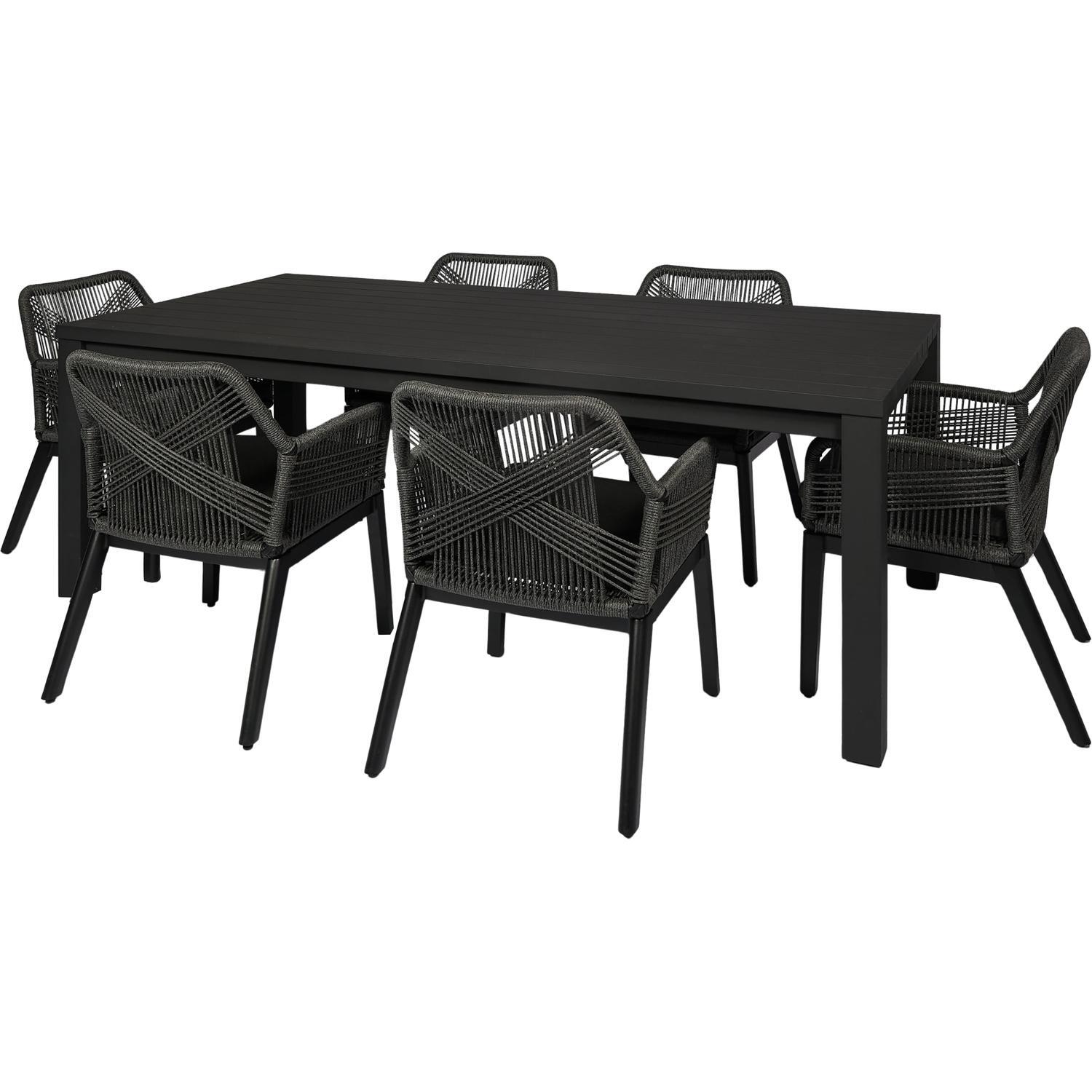 Outdoor Dining Setting 7 Piece, Dining Chair