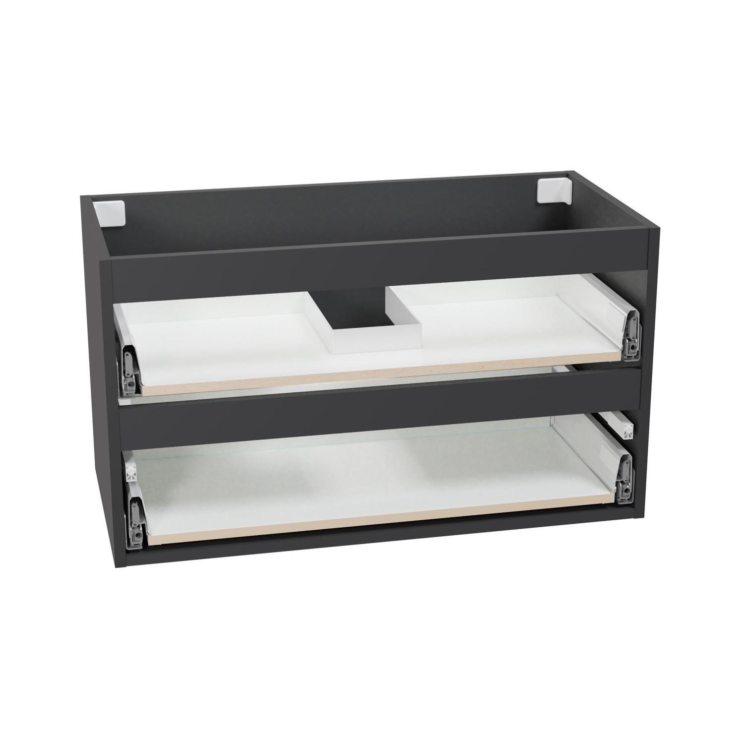Wall Hung 2 Drawer Cabinet