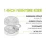 Riser Feet 25mm Clear