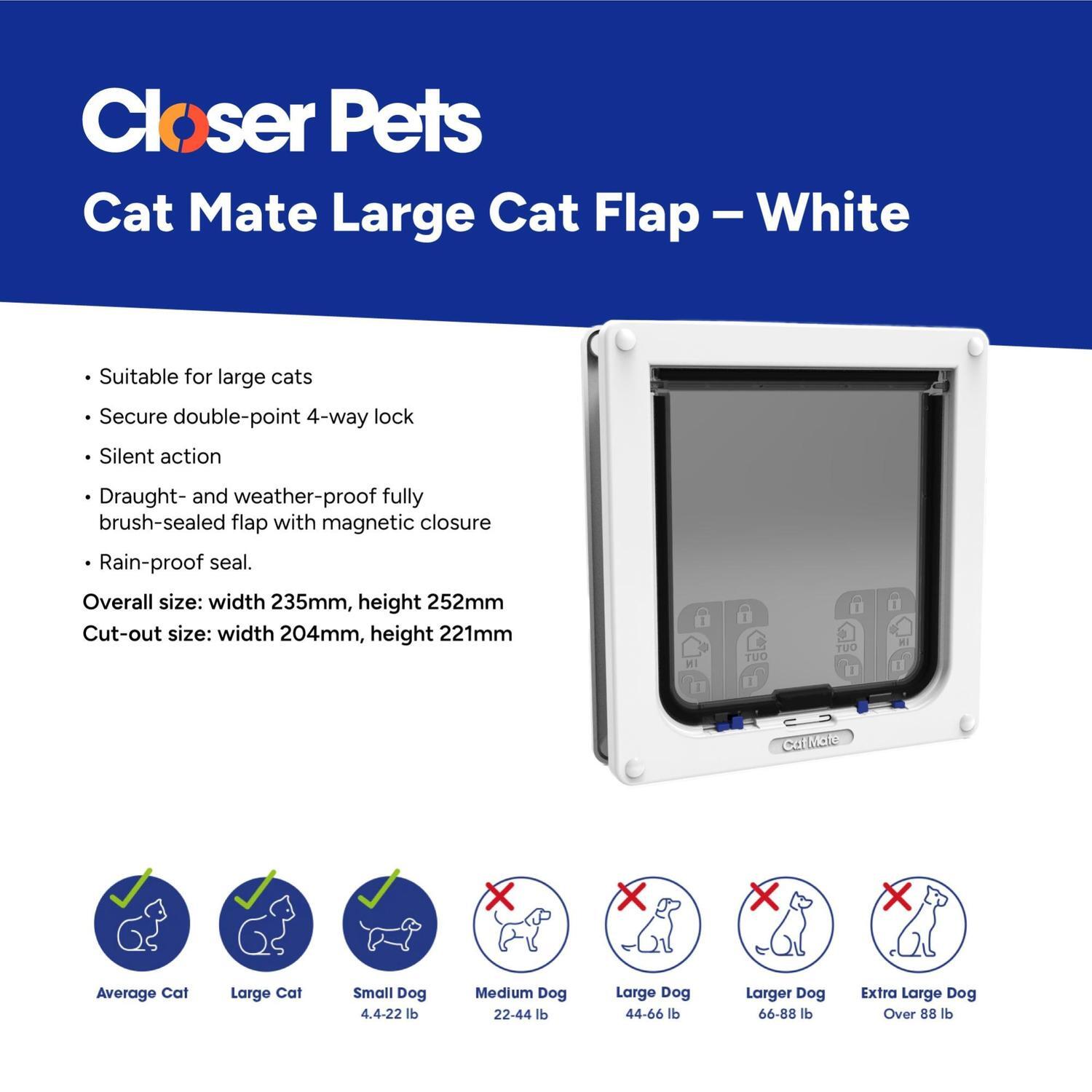 Cat Door Large White