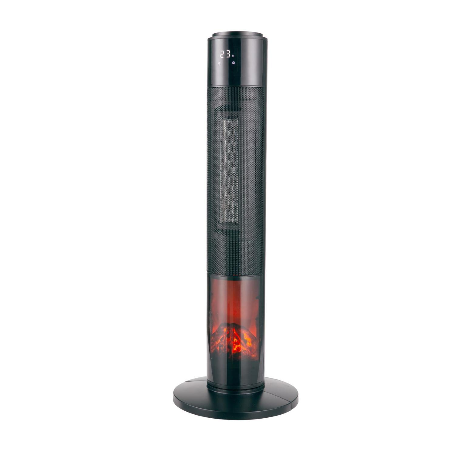 Flame Effect Ceramic Tower Heater