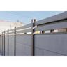 Composite Fence Panel With Slat Top
