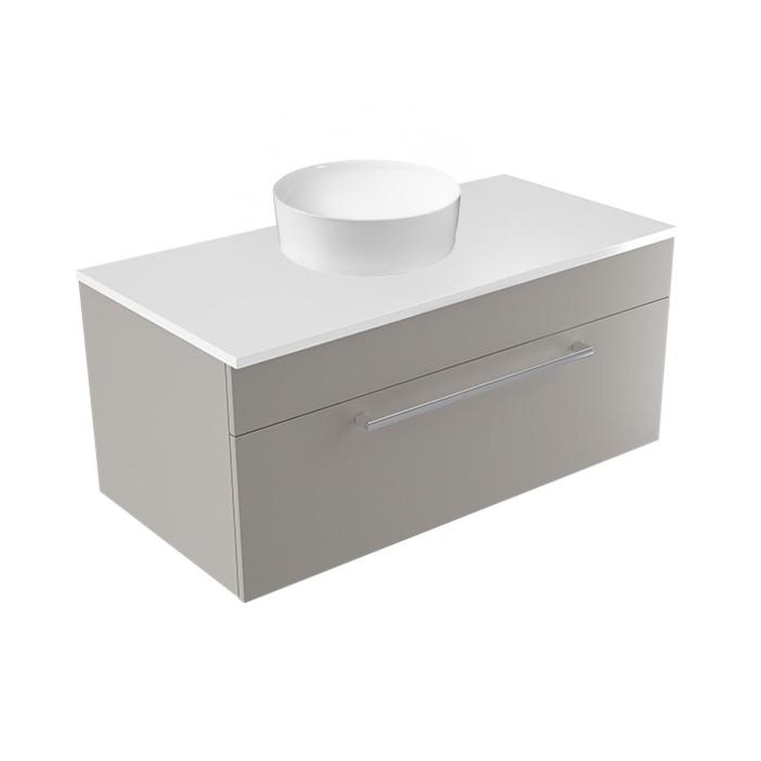 Calais Wall Vanity 900mm Dawn Grey