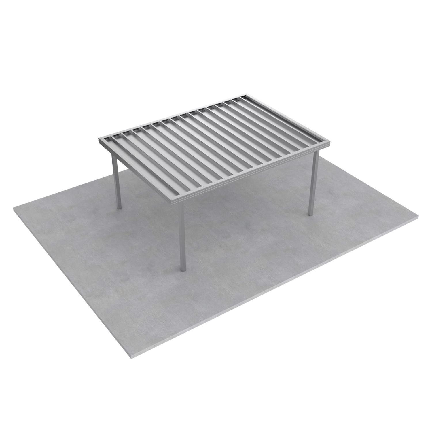Single Carport L: 4850mm, W:3600mm, H:2100mm Zinc