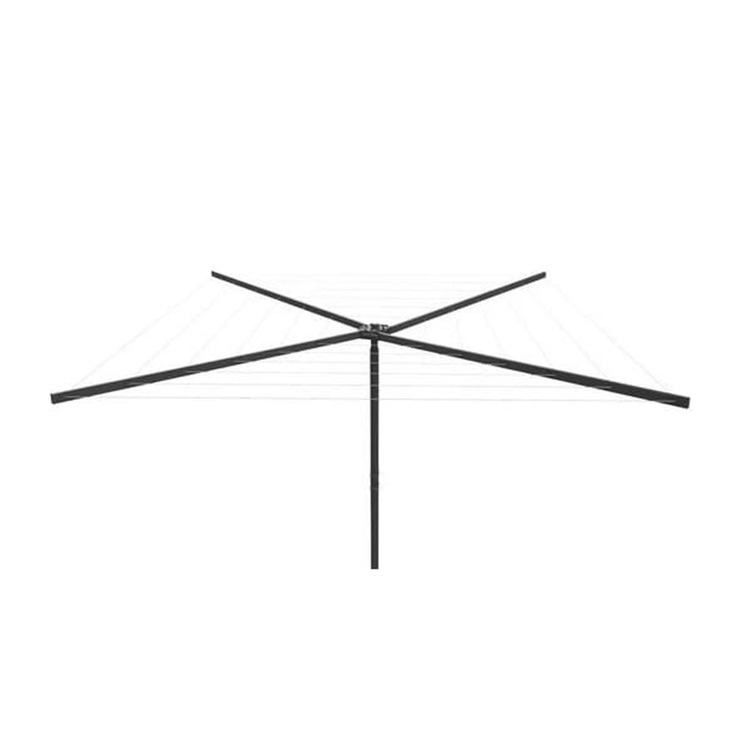 Rotary Clothesline 4 Metre Diameter Black