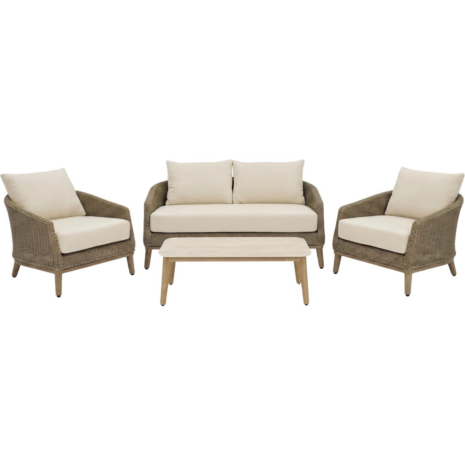 Nara Outdoor Lounge Setting 4 Piece