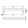 Slim Square Cabinet Handles