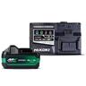Multi Volt Starter Kit - 1 X Multi Volt Battery & Rapid Charger 1080 Watt Green/Black