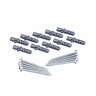 Screw & Plug For Walls L: 75mm, D: 20mm, H:  130mm pack of 10 Platinum