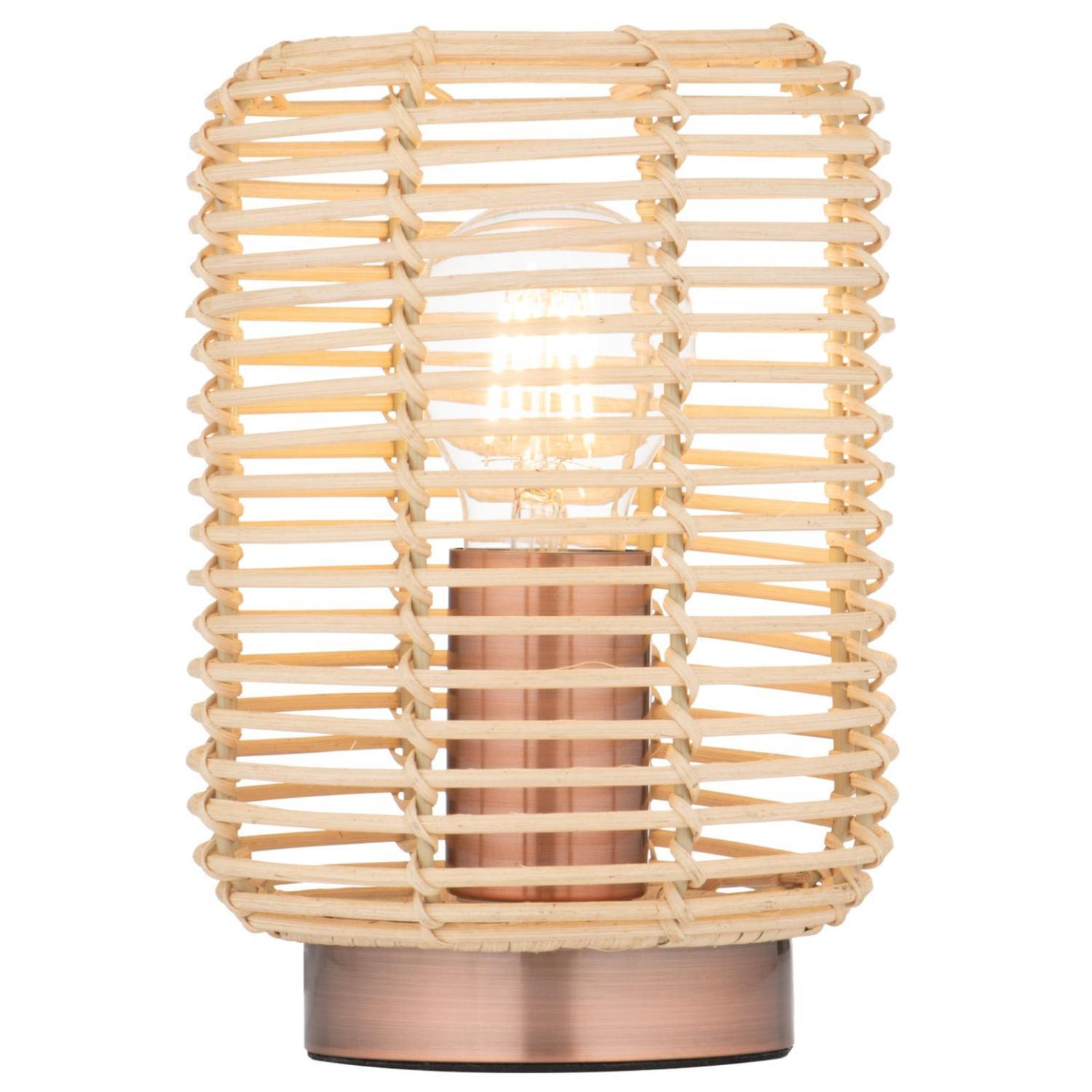 Ollie Rattan Table Lamp H: 200mm