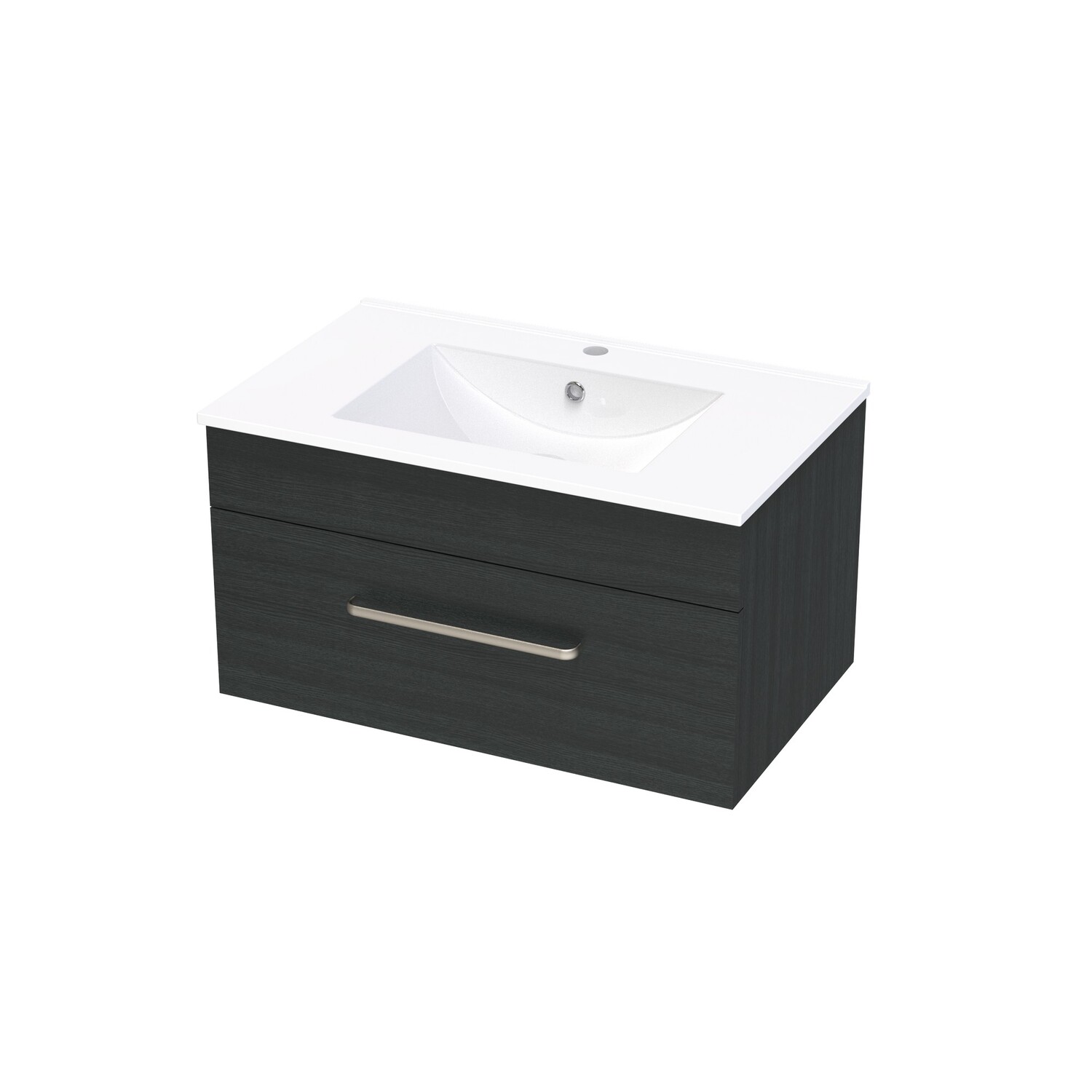 Pacific 750 Single Drawer Charred Oak
