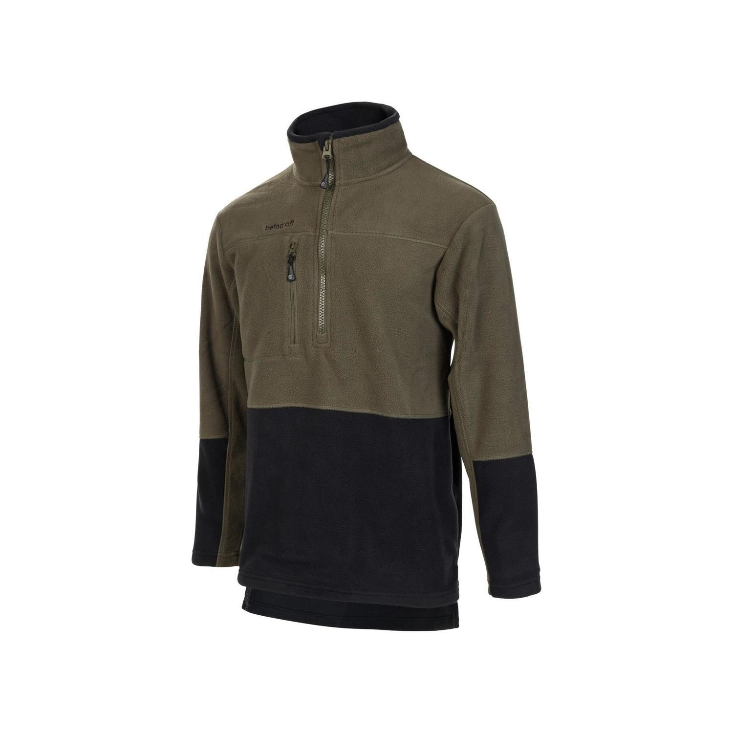 Halfzip Fleece Top S Khaki