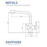 Long Reach Multifunction Faucet  Chrome