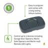 Four Button Visor Remote Control Garage Door Opener  Grey