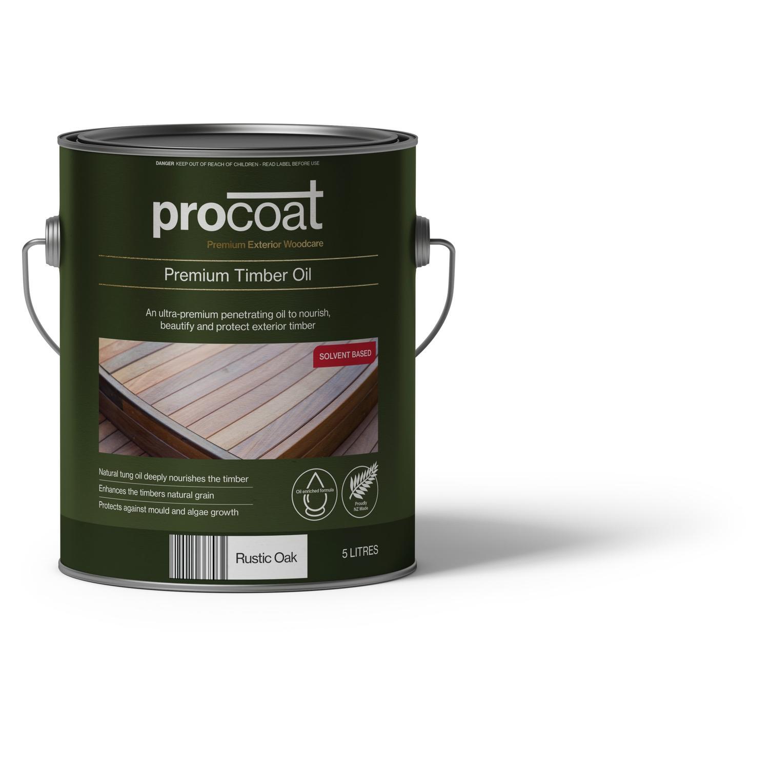 Premium Exterior Timber Oil 5L Rustic Oak