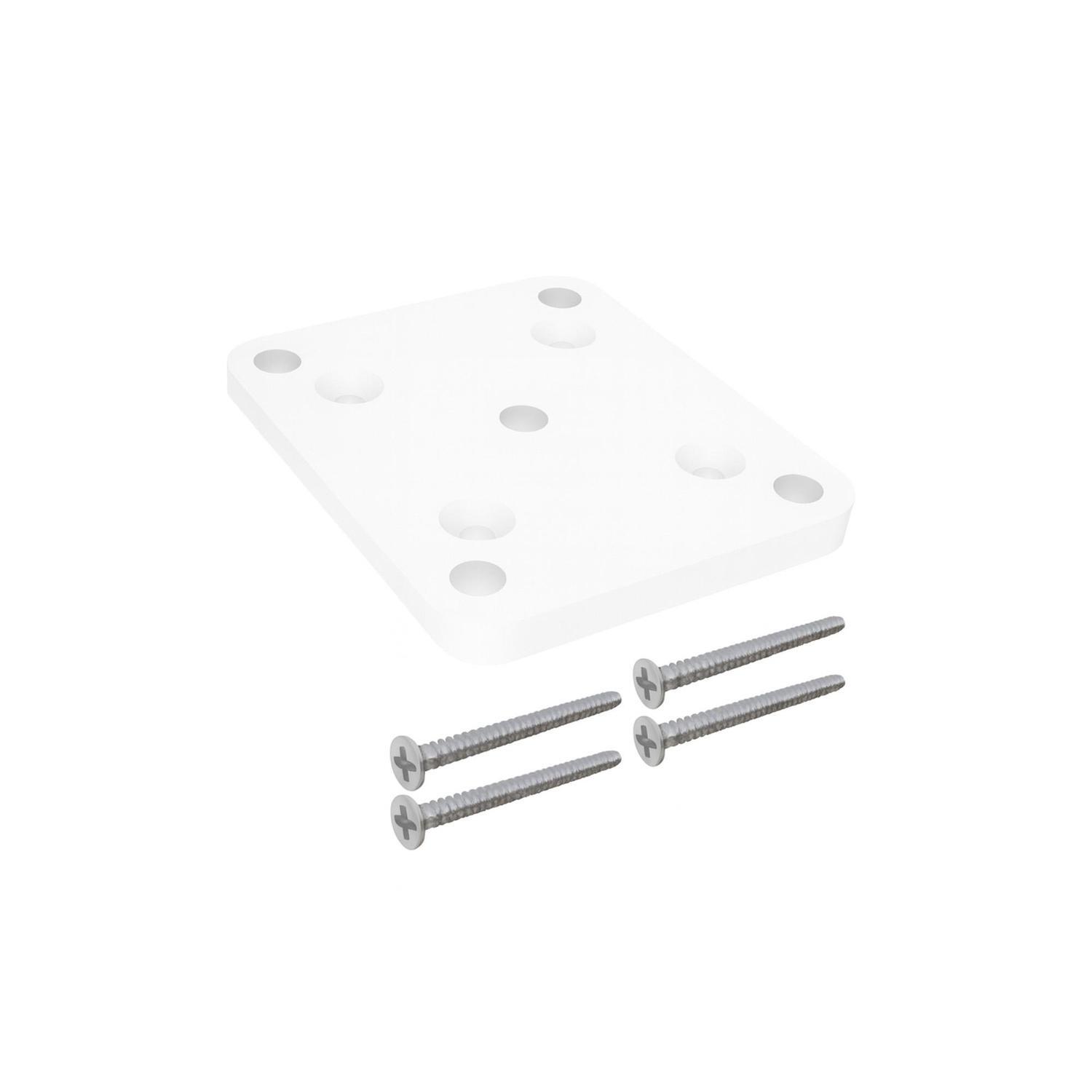 Base Plate White  65 x 65mm