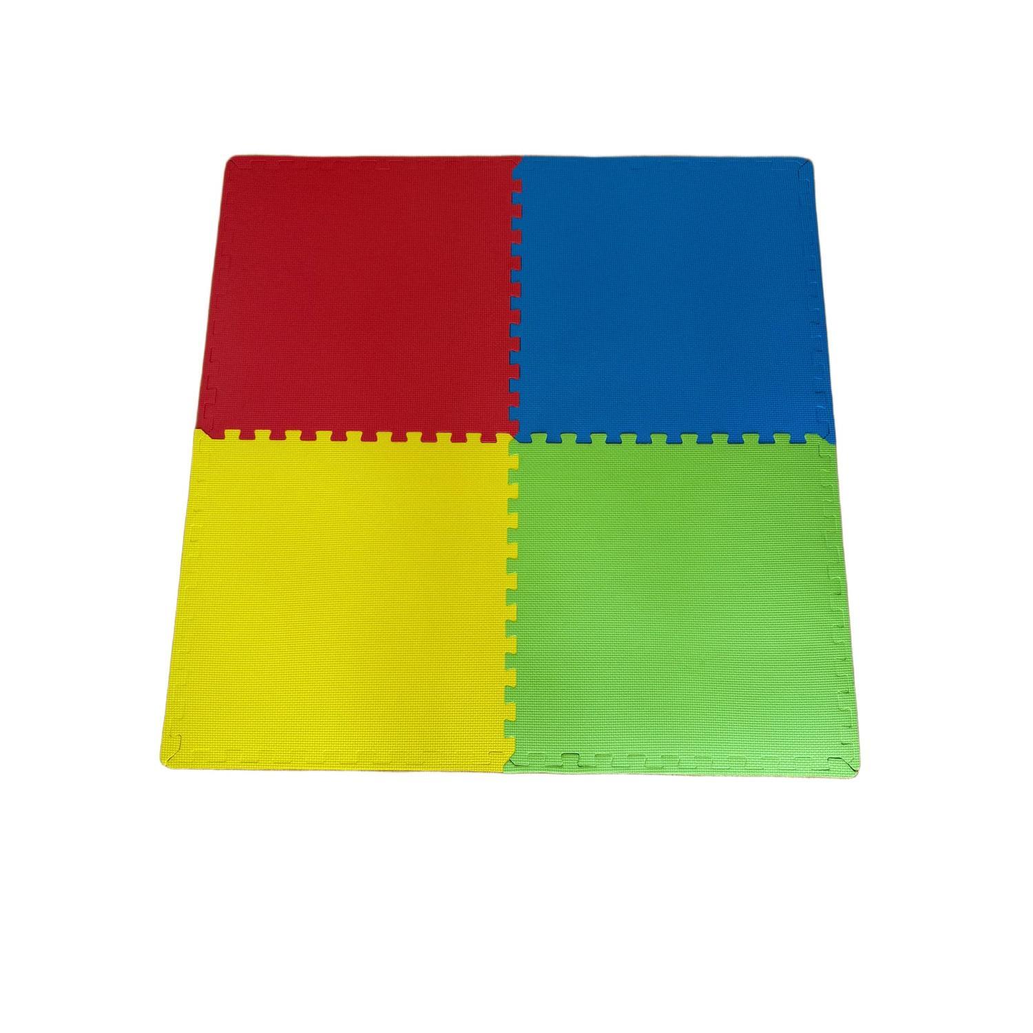 EVA Mat 600mm x 600mm x 10mm 4 pack Assorted