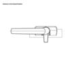 Window Fastener Left Hand Black