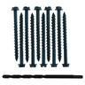 Concrete Screws Hex head Pack Of 10