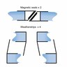 Weather Seal Set and Seal Magnetic Strips