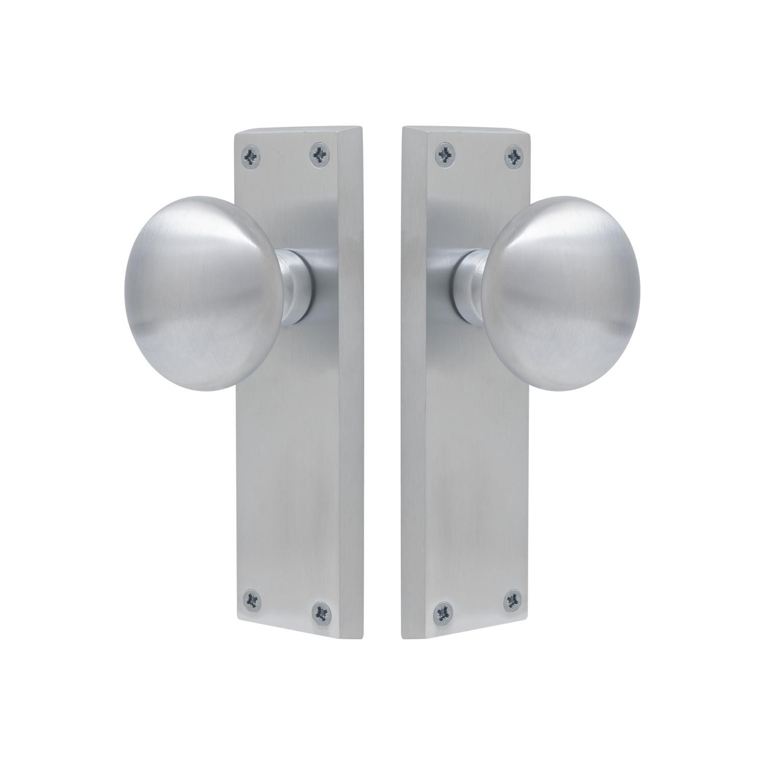 Sutton Square Longplate Blank Satin Chrome