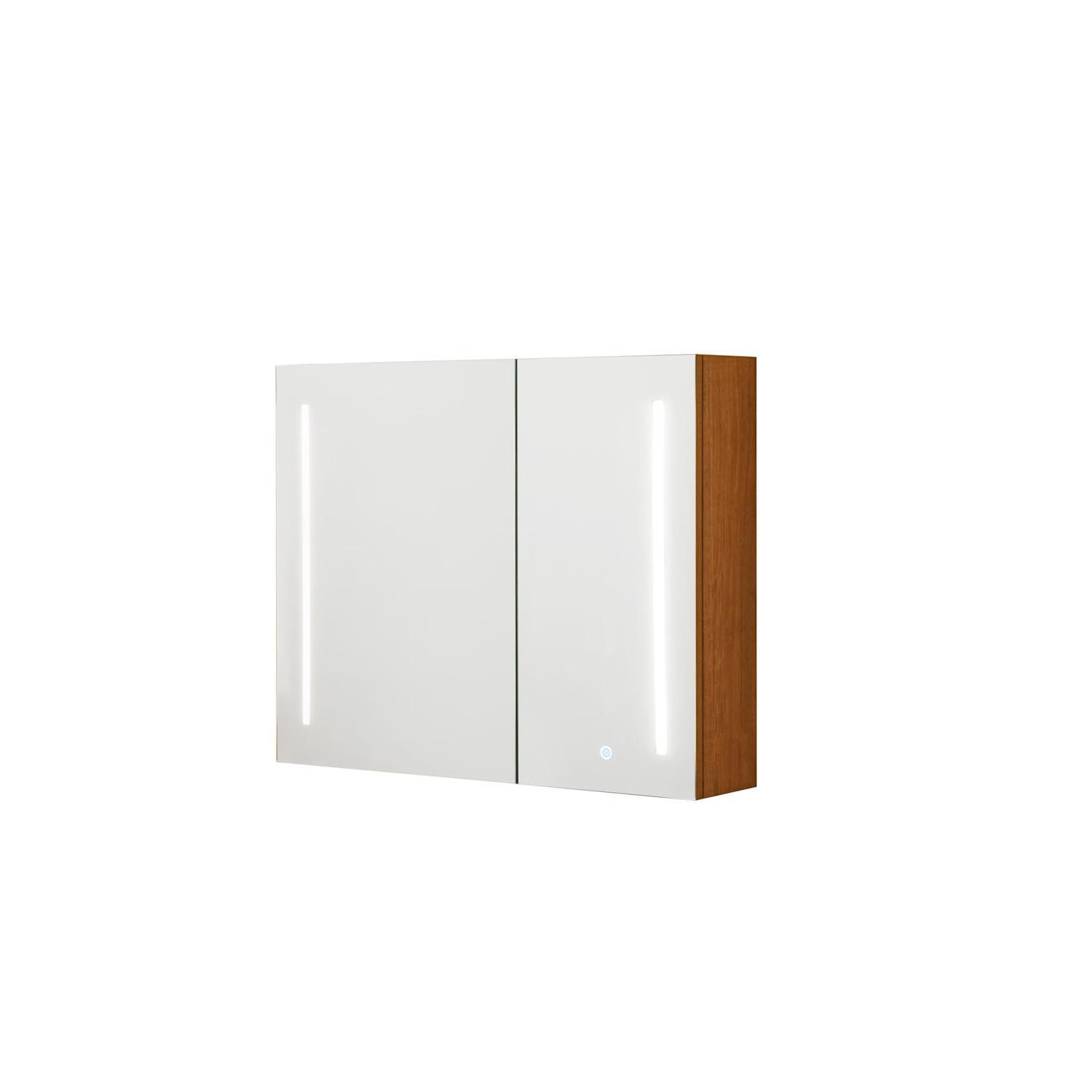 LED MIirror Cabinet H: 600mm W: 750mm D: 160mm Oak