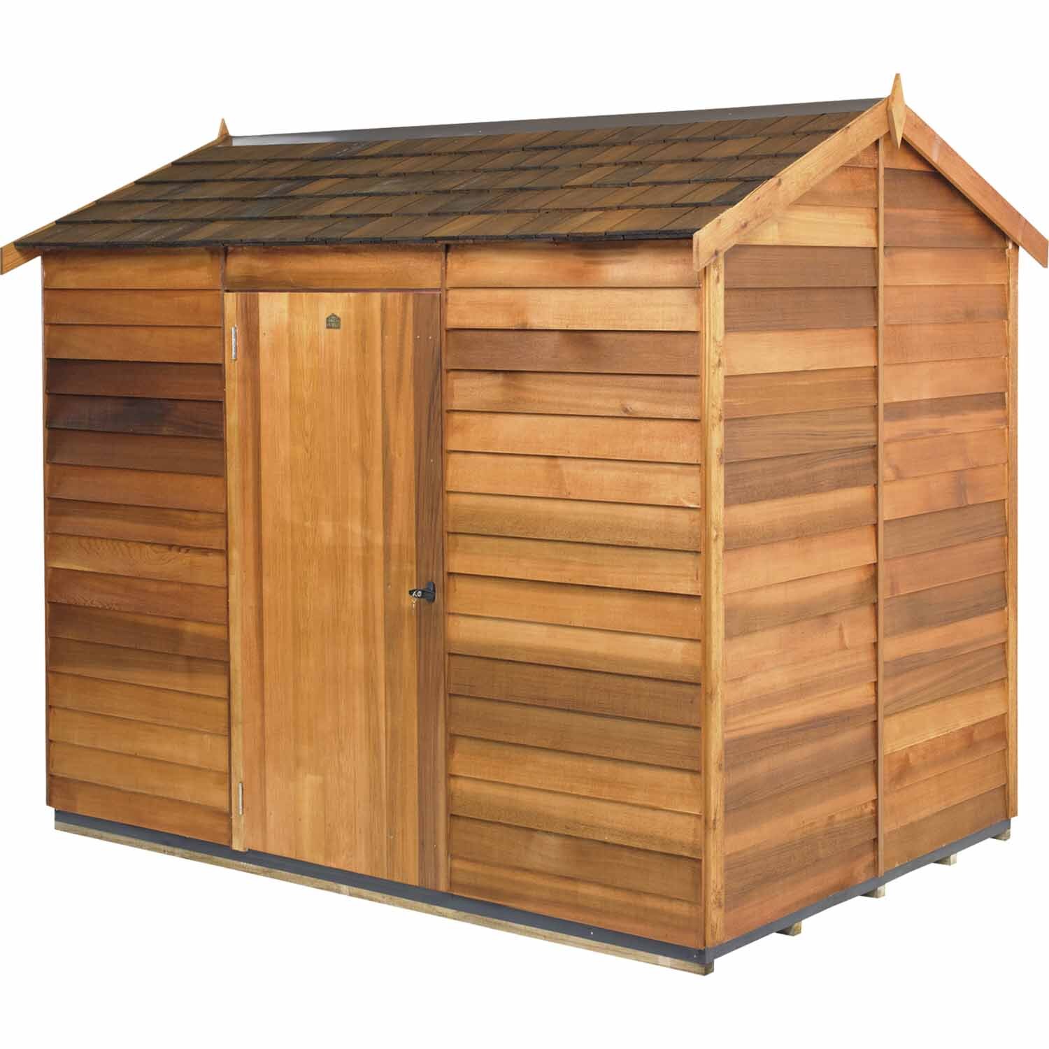 Cedar Garden Shed Shingle Roof