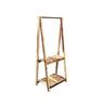 Two Tier Acacia Plant Stand H: 1350mm, W: 400mm, D: 570mm