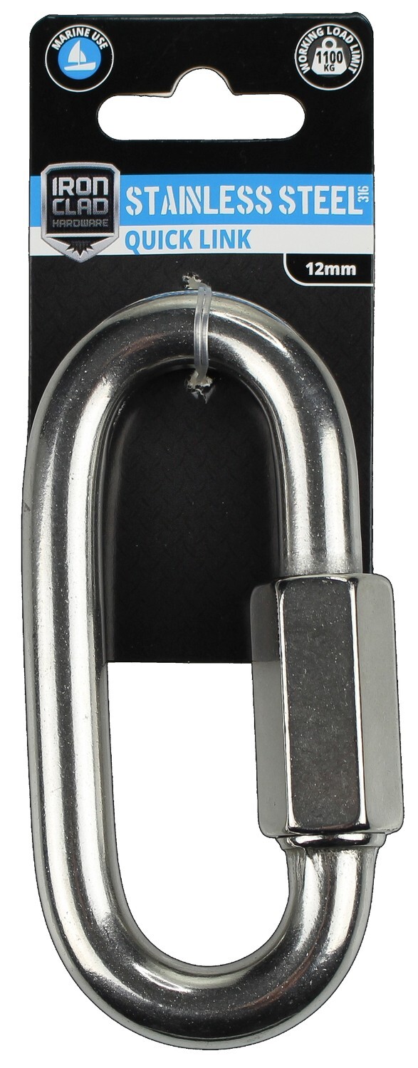 Quick Link 12mm Stainless Steel 316